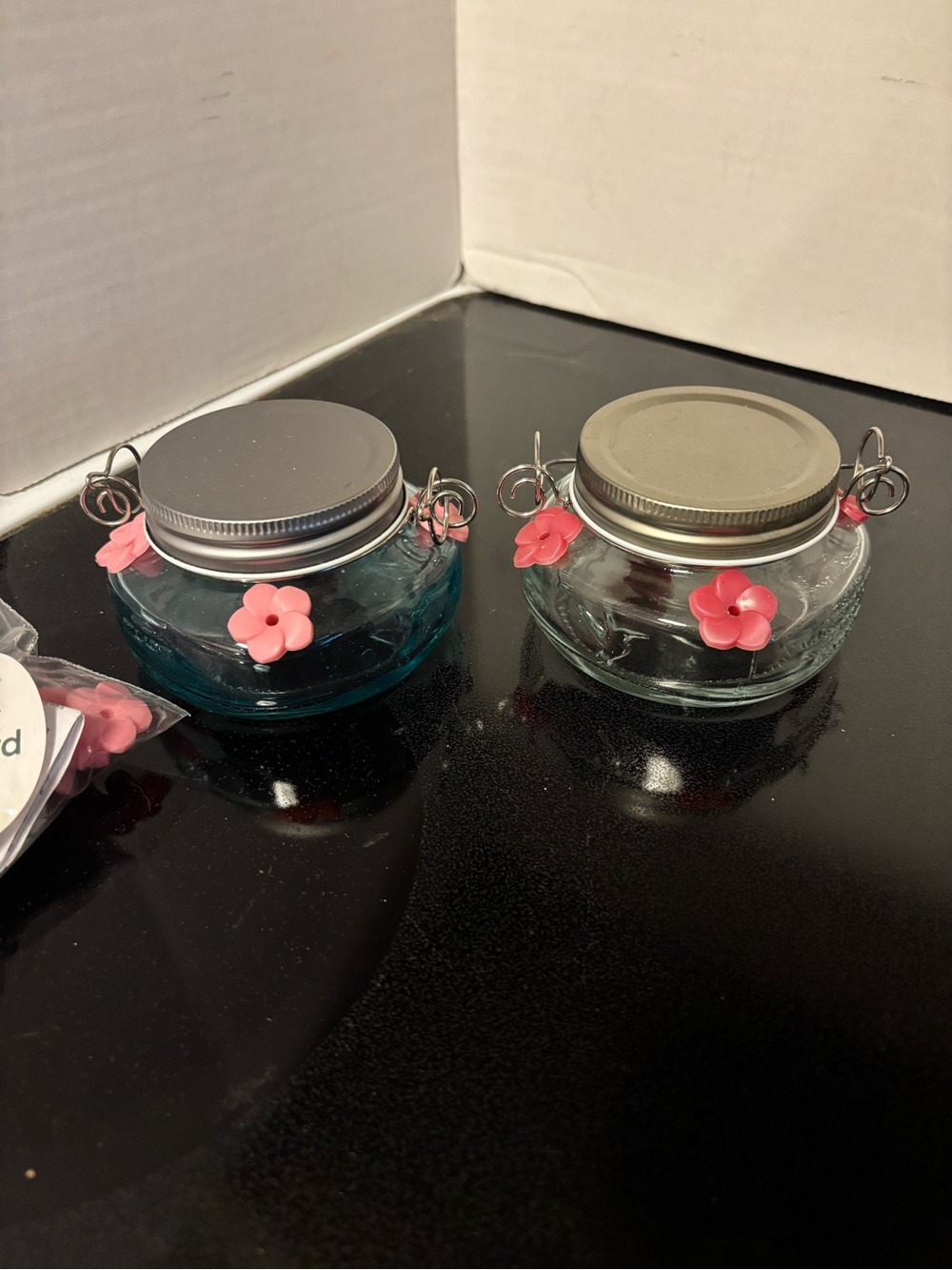 Two new hummingbird feeders